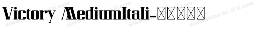 Victory MediumItali字体转换